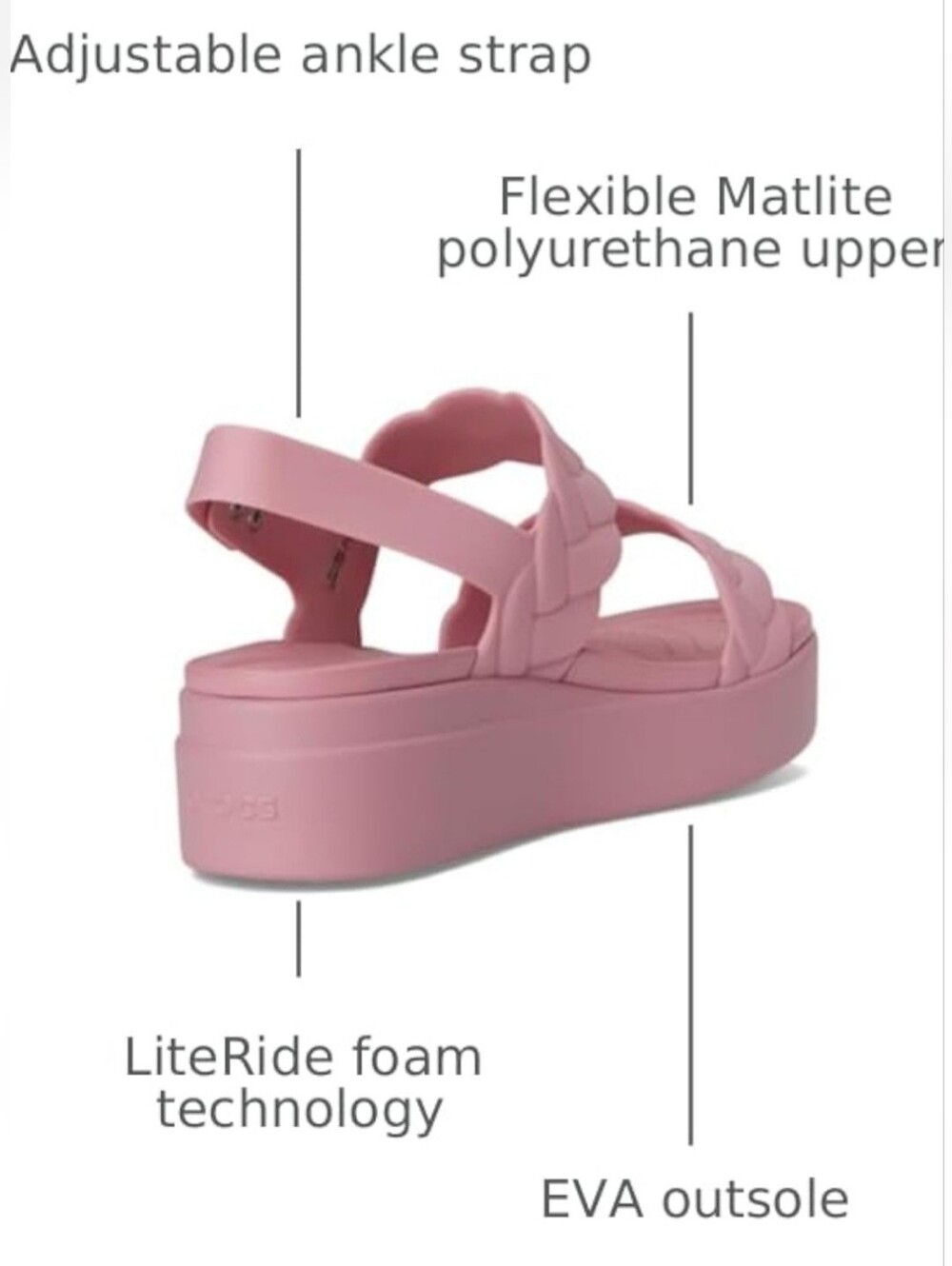 Crocs Classic Clog Sandal in Pink - Picture 5 of 6